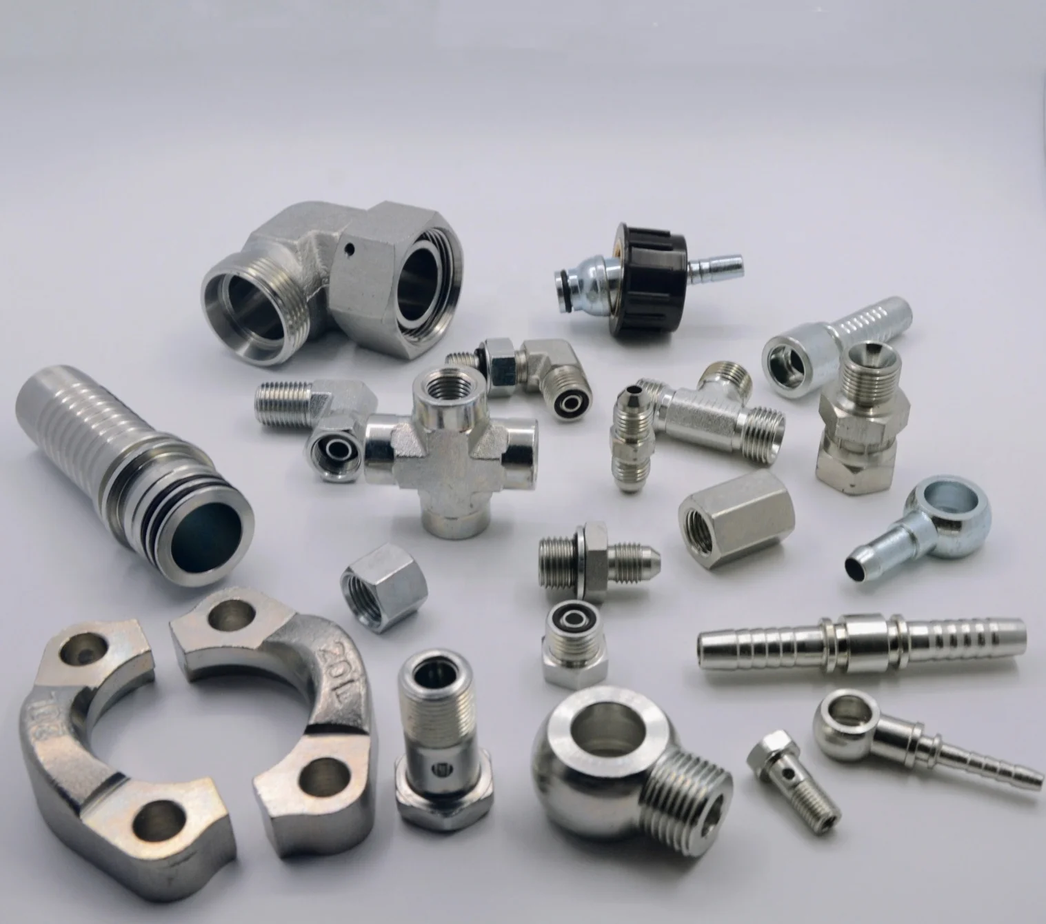 high quality metric male 24 cone and 60 cone  hydraulic hose adapters and  fitting