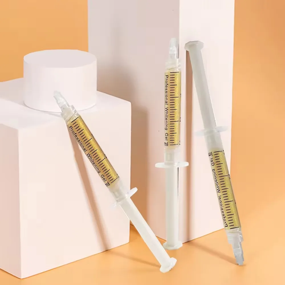 Professional 25% or 35% Hydrogen Peroxide Teeth Whitening Gel Syringe Dental Bleaching Gel
