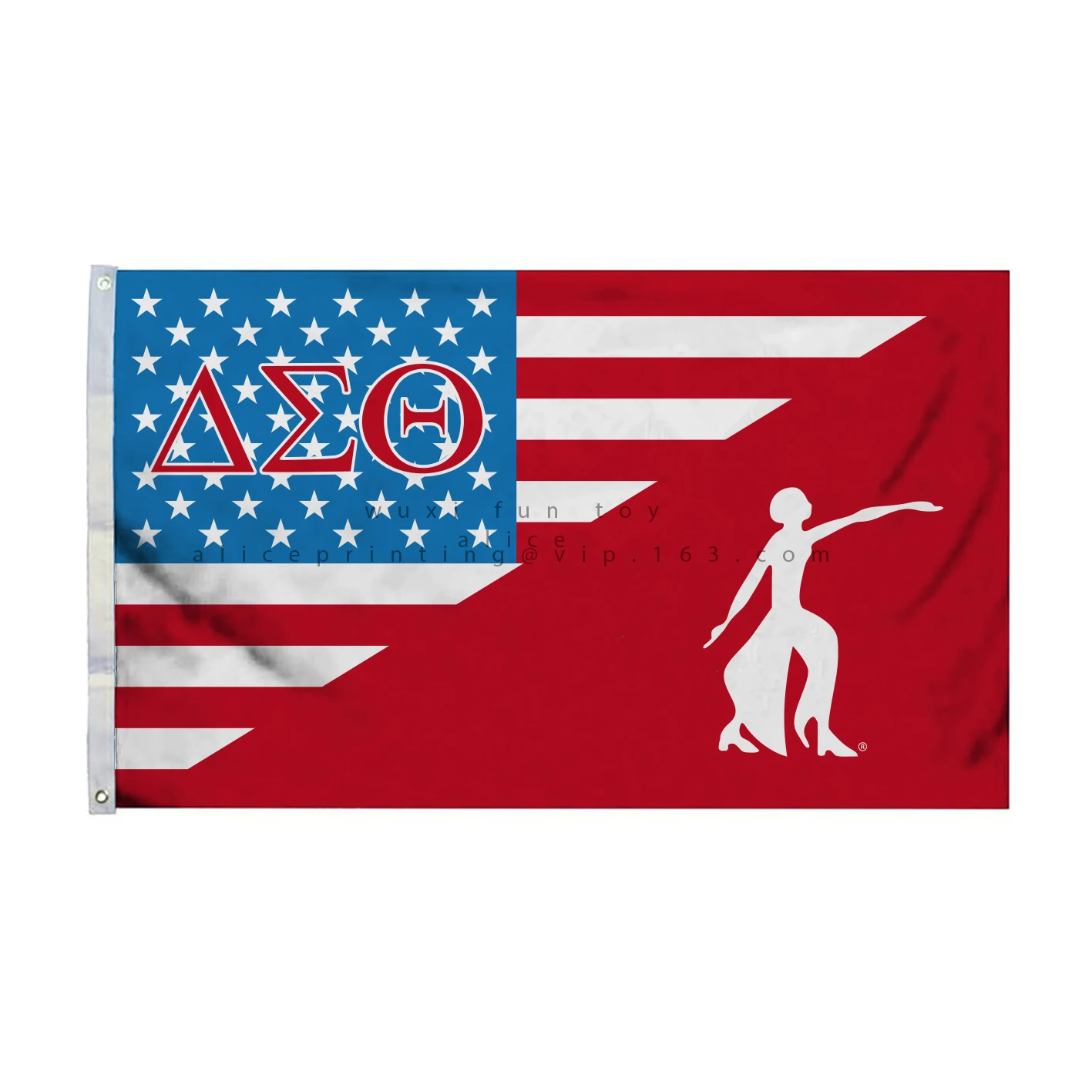 20 Designs  3x5ft DST 1913 Sorority Single Sided Digital Printing Banner Flag with 2 Grommets DESIGN 13