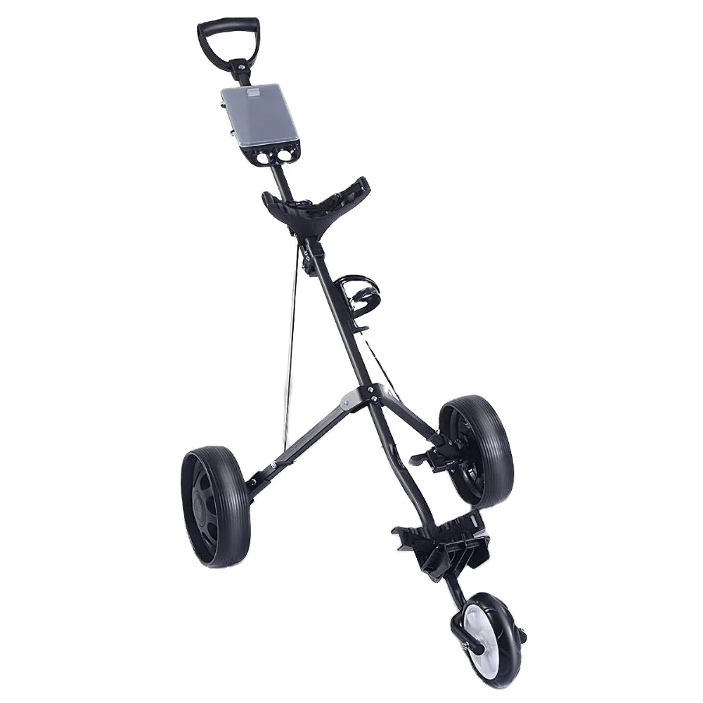 Складной выдвижной пуш-ап гольф-кары 3 колеса тележки