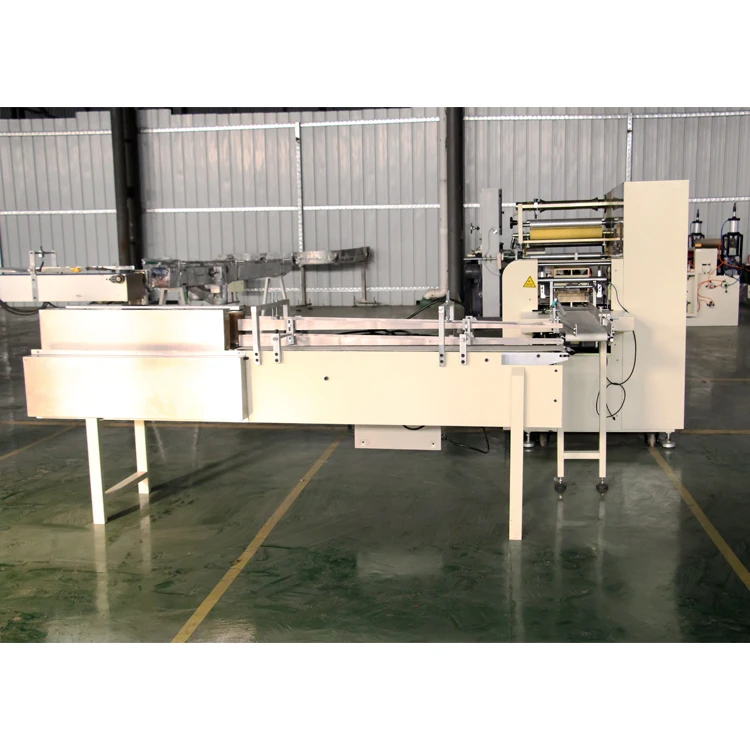 Semi Auto Film Plastic Bags Napkin Tissue Paper Facial Tissue Paper Drawing Packing Machines