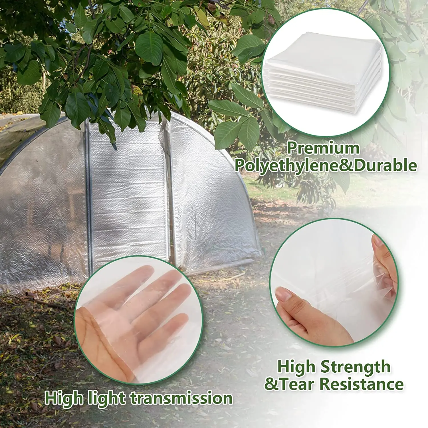 Agriculture Greenhouse Film Clear Plastic Sheeting UV Resistant Poly Film Garden for Plants