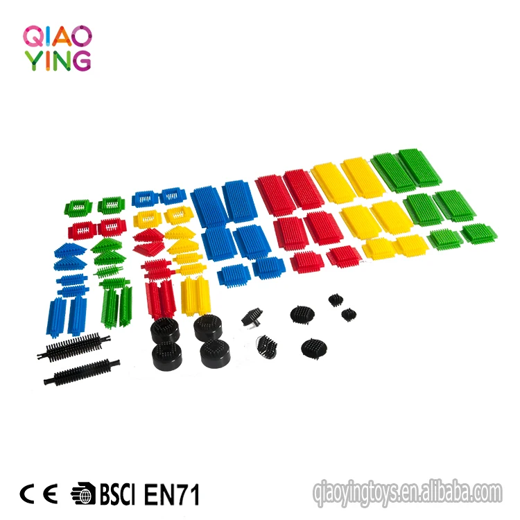 
High Quality Bristle Blocks Plastic Building Blocks Toys 68 Pieces In Poly Bag (S) 