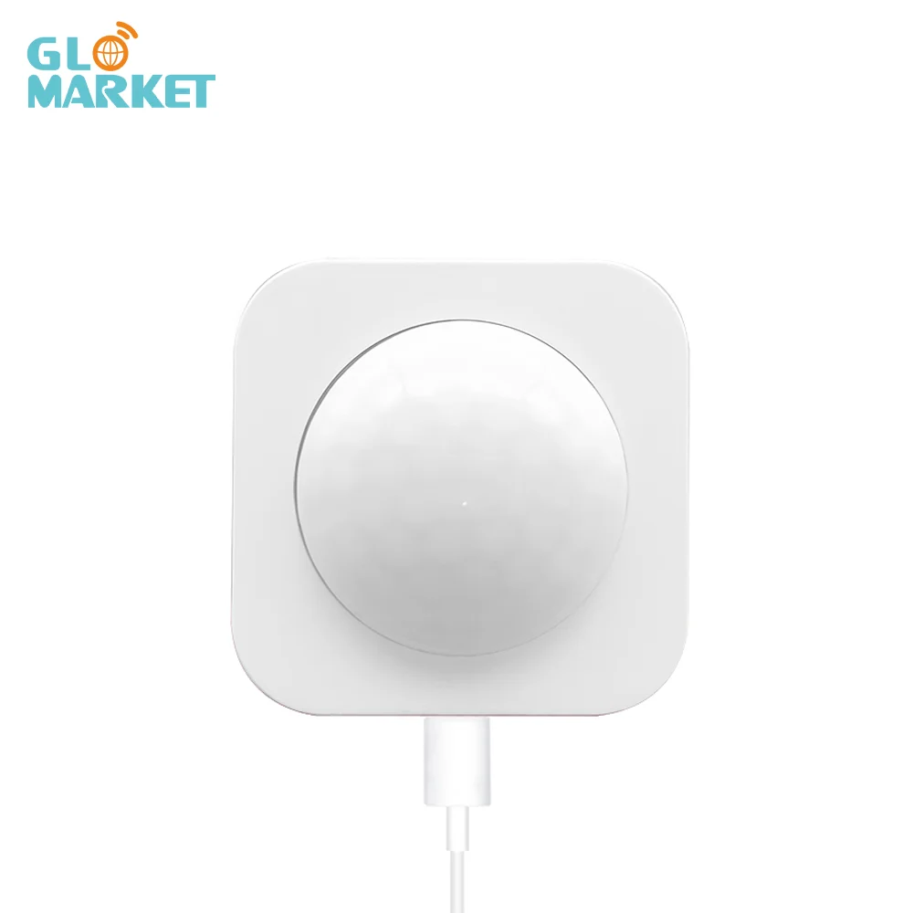 Glomarket Smart Pir Mini Motion Sensor Zigbee Intelligent Security Linkage EWelink APP Double Power Pir Sensor