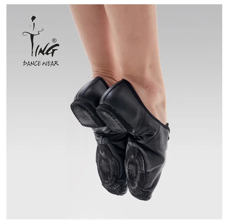 Оптовая продажа, черная кожаная обувь jazz со шнуровкой и разрезом