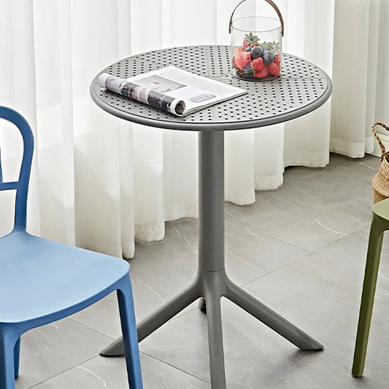 New Design Plastic Coffee Table Restaurant Home Dining Room Round Pp Table Occasional Table