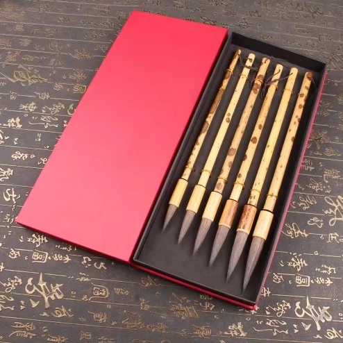 Handmade Traditional Chinese Calligraphy Ceramic Paint Brushes High Quality Brushes Writing