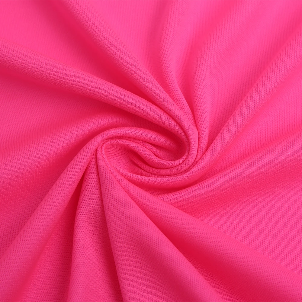 100%P 75D 36F KNITTING INTERLOCK FABRIC  STOCK SUPPLIER