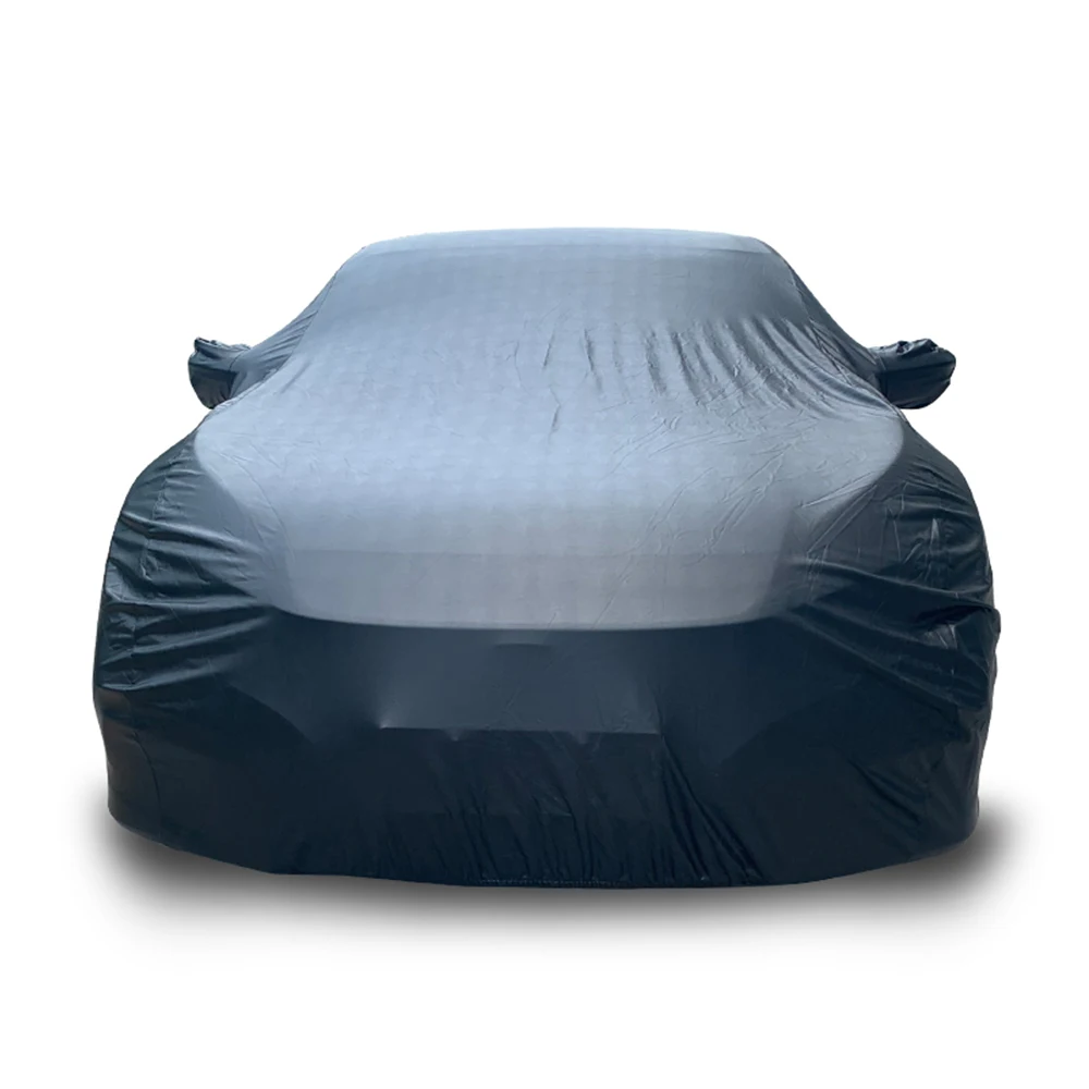 Outdoor high-end elastic leather sports car special waterproof cover internal cashmere