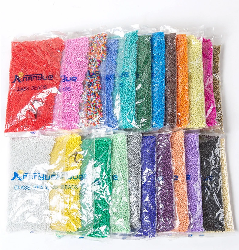 Glass bead manufacturer 6/0 3MM solid colorful Round Hole Czech Glass seed beads in bulk loose waist beads for decorating