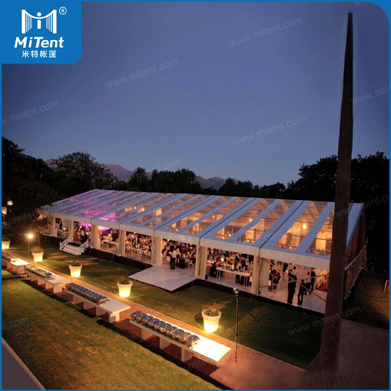 A Frame Luxury Wedding Tent 15x30 Glass Marquee Tent Outdoor Restaurant Tent