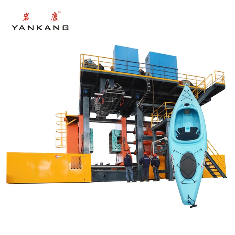 plastic extrusion colorful HDPE kayak boat making machine blow molding