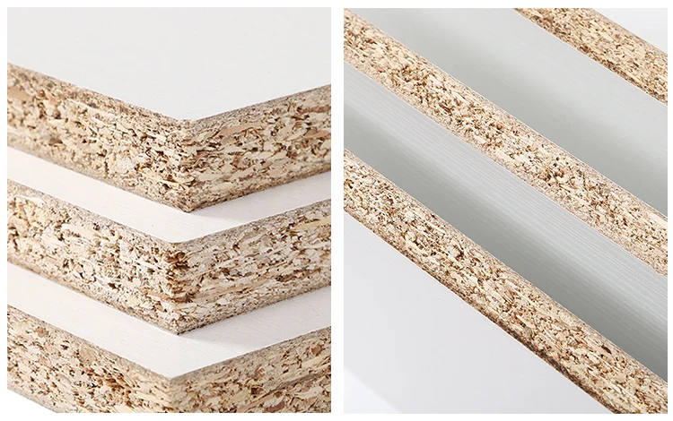 1220x2440 1830x2745 E1 Chipboard Plain Flakeboard 9mm 12mm 15mm 16mm 18mm 25mm White Melamine Particle Board