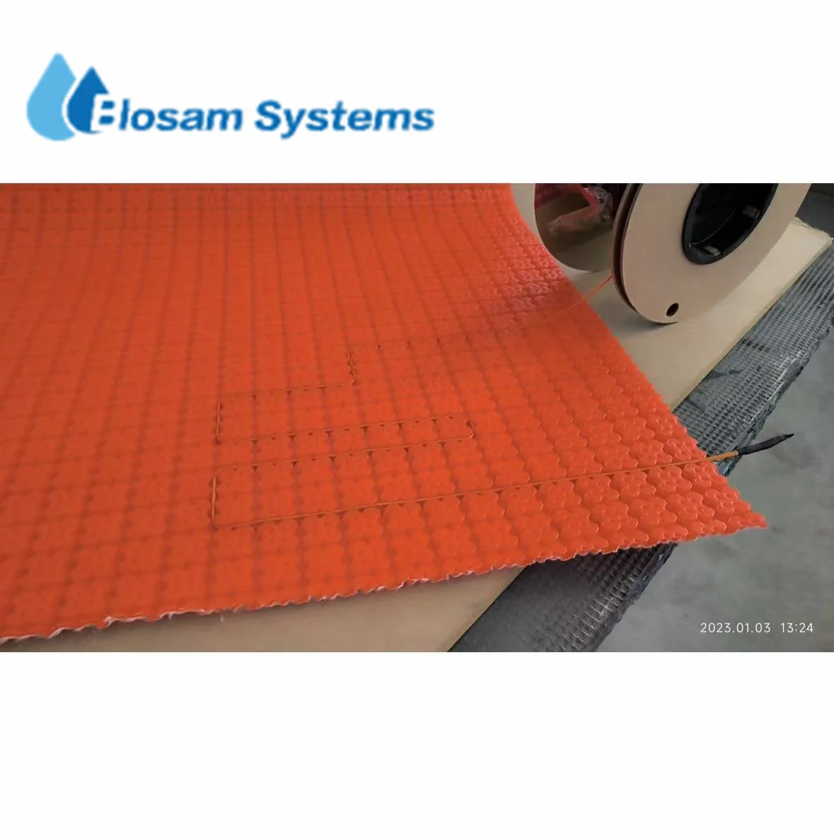 Uncoupling heat waterproof membrane under floor tiles/uncoupling membrane 705 Uncoupling Membrane for bathroom foundation