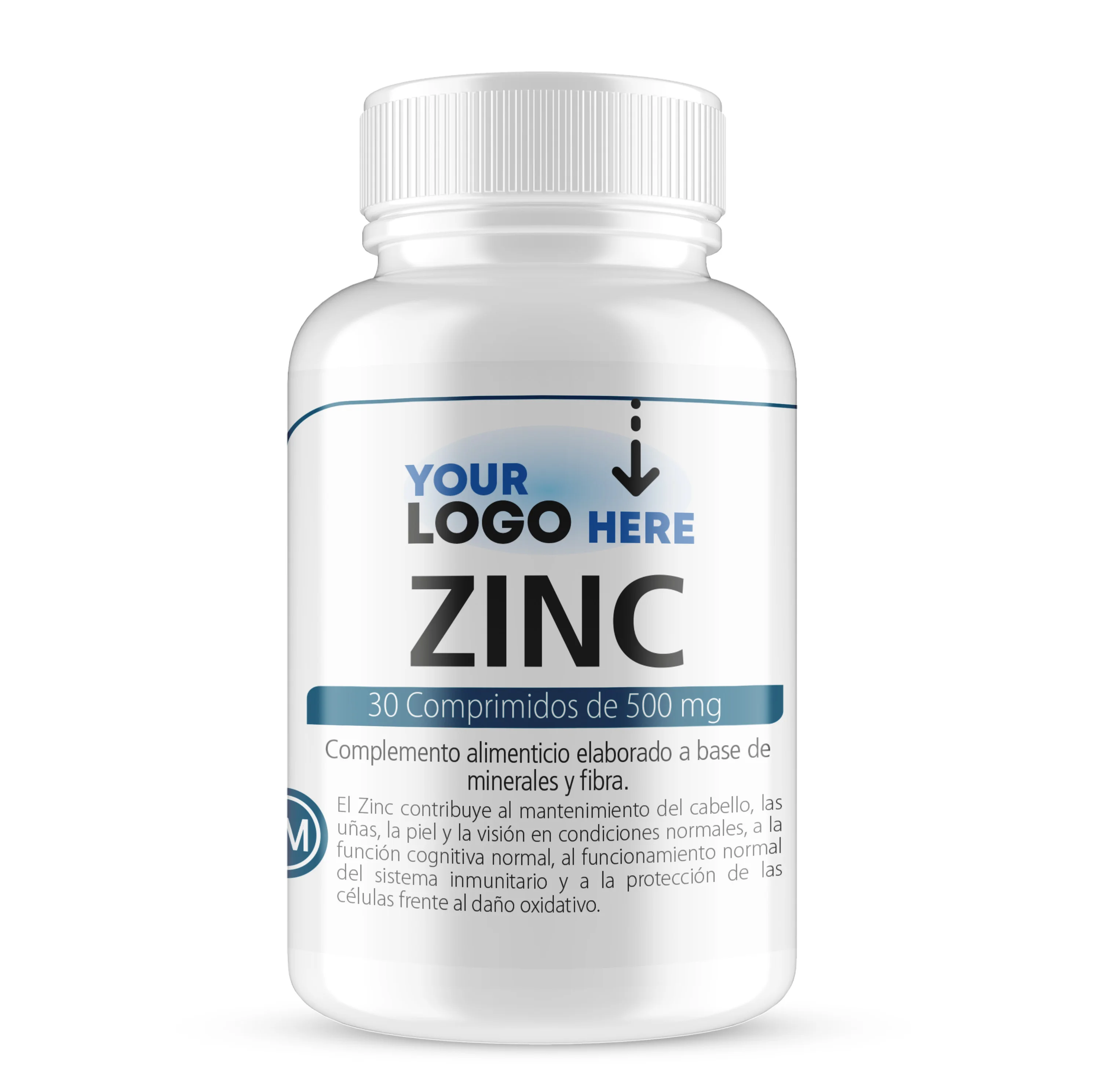 Premium Quality Zinc 30 Tablets 500 Mg Healthcare Supplements Products For Acne and Eczema Problems