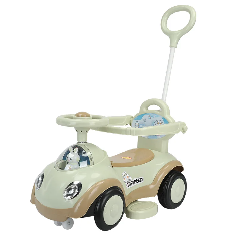 Swing Car Anti-Rollover Universal Silent Wheel Boy and Girl Baby Cart Scooter Baby Walking Tool Baby Walker