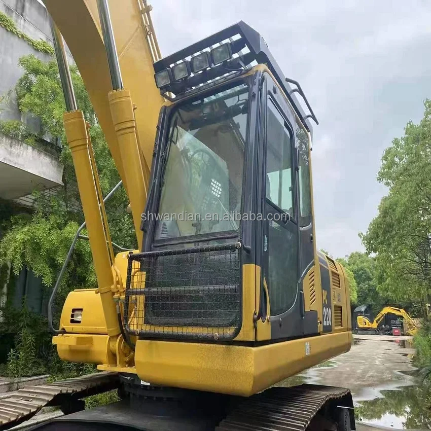 Экскаватор б/у, Экскаватор KOMATSU б/у, гусеничный PC200, землеройный PC220-8, лицензированный японский оригинальный двигатель EPA