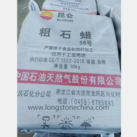 Cheap Price Candle Wax 58-60 Rough Wax Kunlun Paraffin For Safety Match