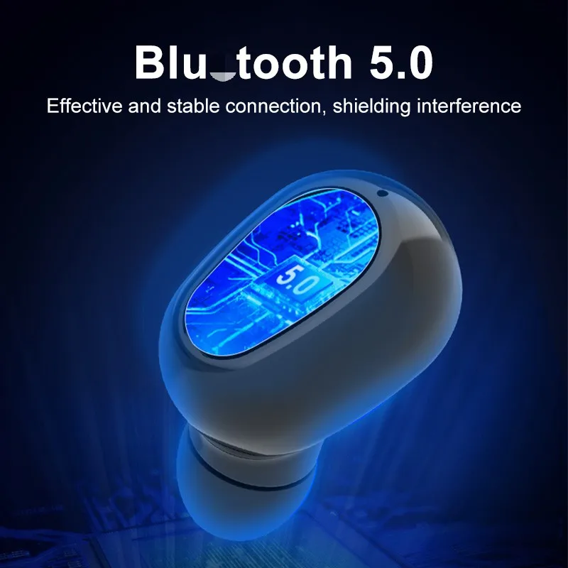 AECKON Mobile Phone Headphones Noise Cancelling TWS Earbuds Waterproof Sports Wireless Earphones