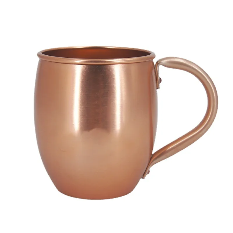 Cooper color Moscow Mule Mug Aluminum Cup 550ml/18oz Beer Cup