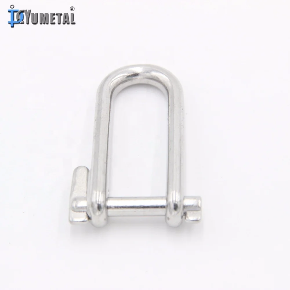 European Type Stainless Steel Long D Shackle For Connecting