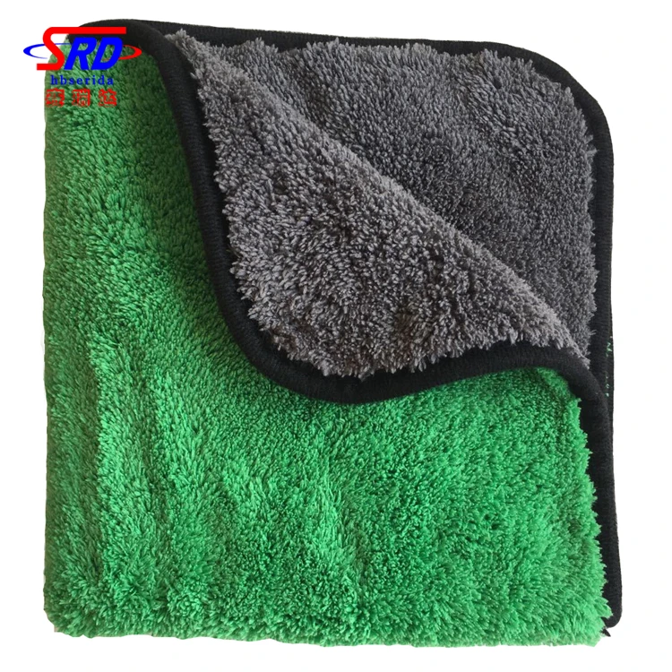 800 gsm 40 х 40 см быстросохнущее полотенце для автомобилей большой двойной боковой салфетка из микрофибры для чистки полотенце внешняя часть изготовлена из микрофибры для мытья автомобиля