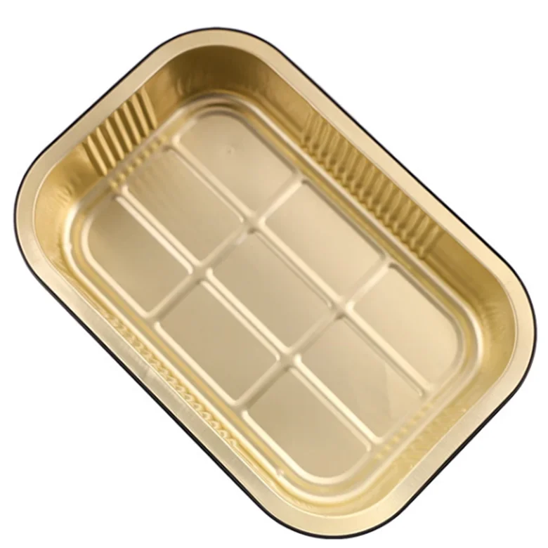 1100ML Takeaway Oven Safe Fast Food Aluminium Food Container Disposable Foil Tray With Lid