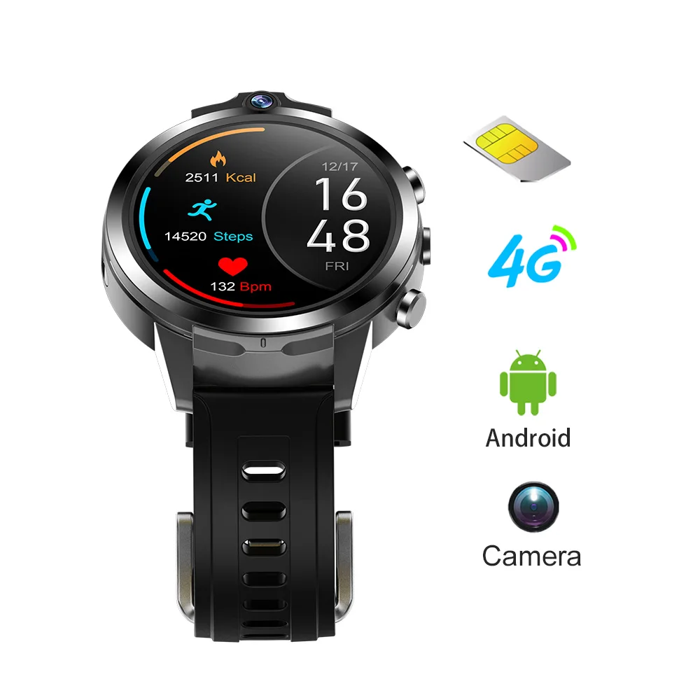 Smart touch android mobile phone 4g lte sim card wifi smart watch phone sim card android 4g watches