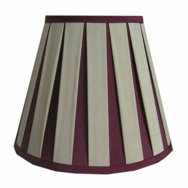 Wholesale Pleated Modern Round Lamp Shade Linen Fabric Lampshade