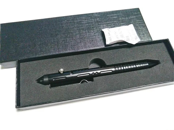Tungsten steel tip window breaking LOGO Tactical defense pen Bolt Signature pen Outdoor self-defense Ballpoint Pens 1009