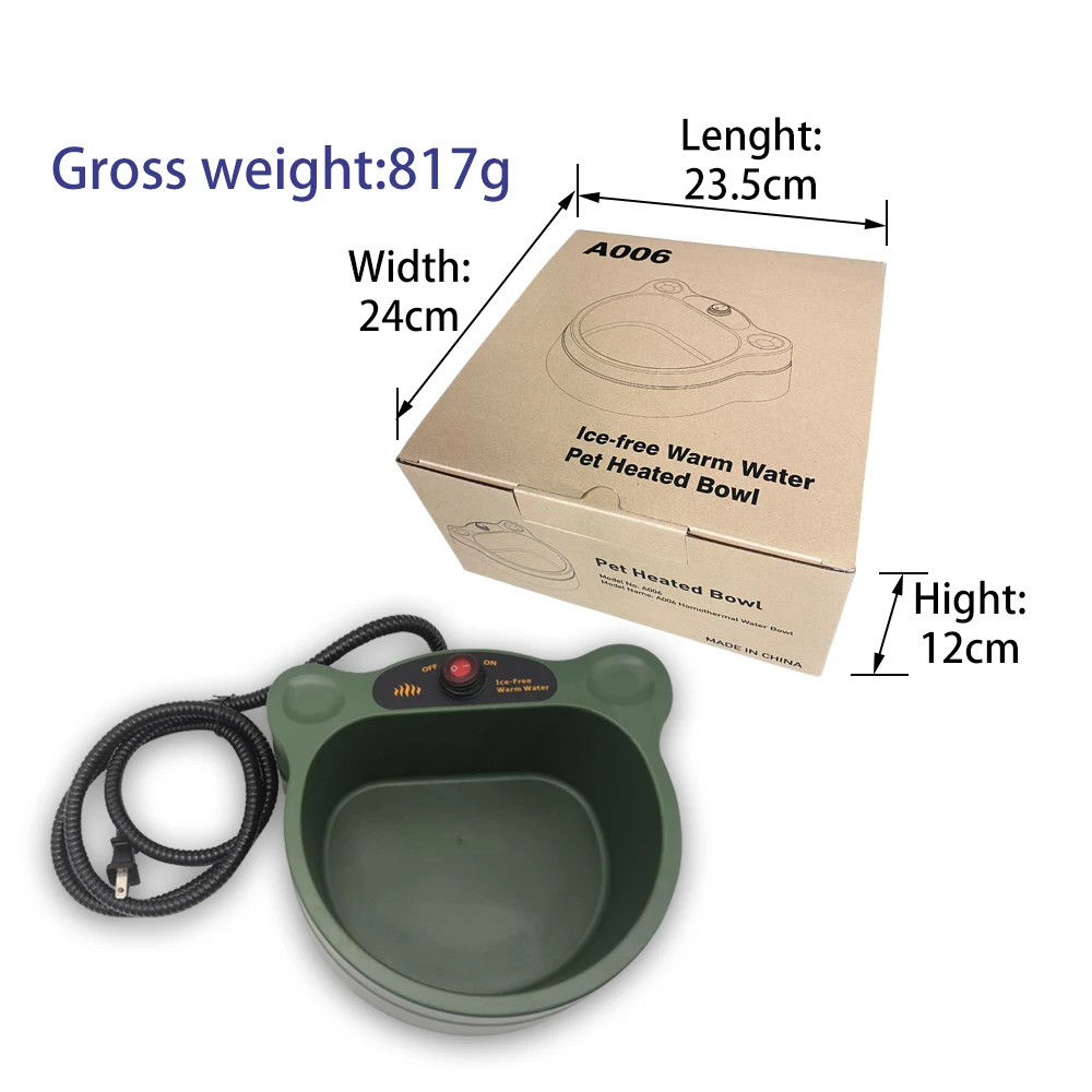 2021 new design pet training mat Heated Warm Pet Water Bowl for Dog Cat Chicken Squirrels Pet Heating Water Bowl