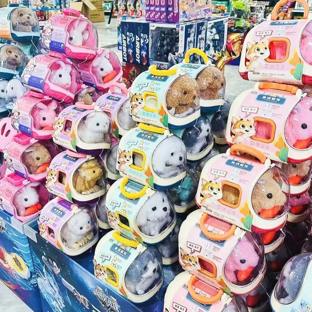 AL children toys dog  pet house simulation Capybara electric walk will call plush doll  Pet dog Little rabbit electric toy