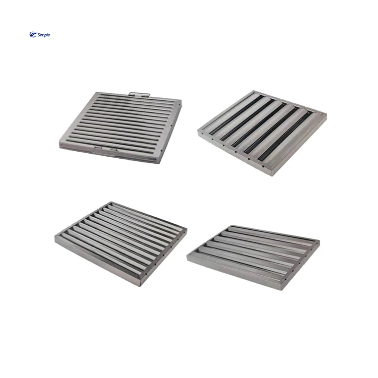 Customized Stainless Steel Grease Kitchen Range Hood Baffle Filter Grease Filter Kitchen Hood