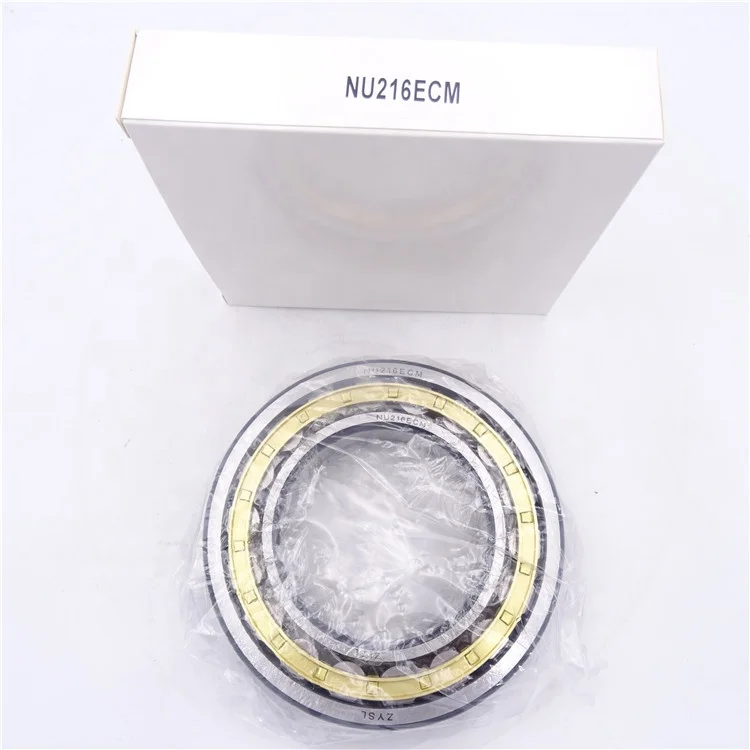 NU216 подшипник NU216 ECM латунная клетка Однорядный цилиндрический роликовый подшипник nu дизайн 80*140*26 мм