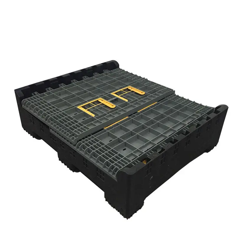 Collapsible Fruit Large Plastic Pallet Box Custom Pallet Bulk Boxes For Containers