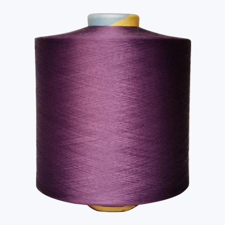 Polyester Textured yarn 75D High Elastic yarn 100% polyester 150D crochet Dope Dyed Dty Yarn for Knitting