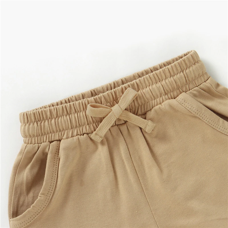 Wholesale 100% Organic Cotton Neutral Short Sleeve Summer Baby Boy Outfits Baby Girls Outfits