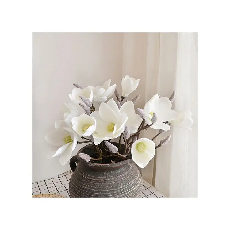 Прямые продажи от производителя, искусственные цветы магнолии для подарочной упаковки
