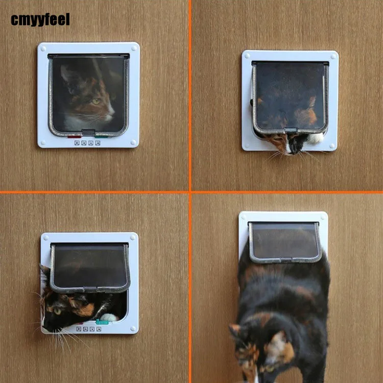 Pet supplies pet door can control direction cat door opening dog door opening pet cat door