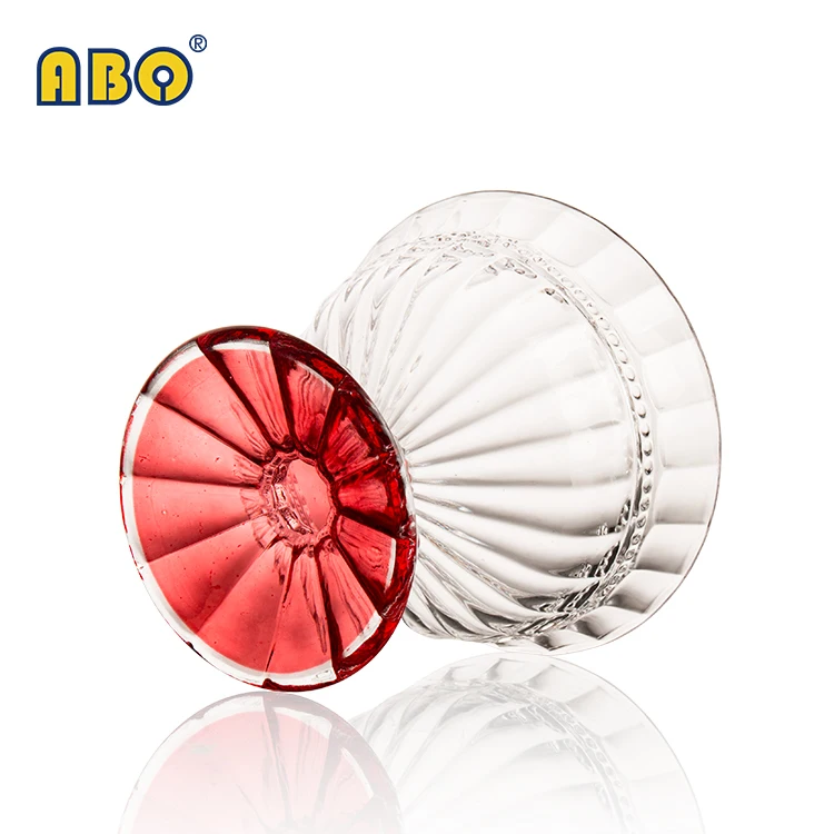 12oz colorful sprayed color glass ice cream cup bowl in gift box