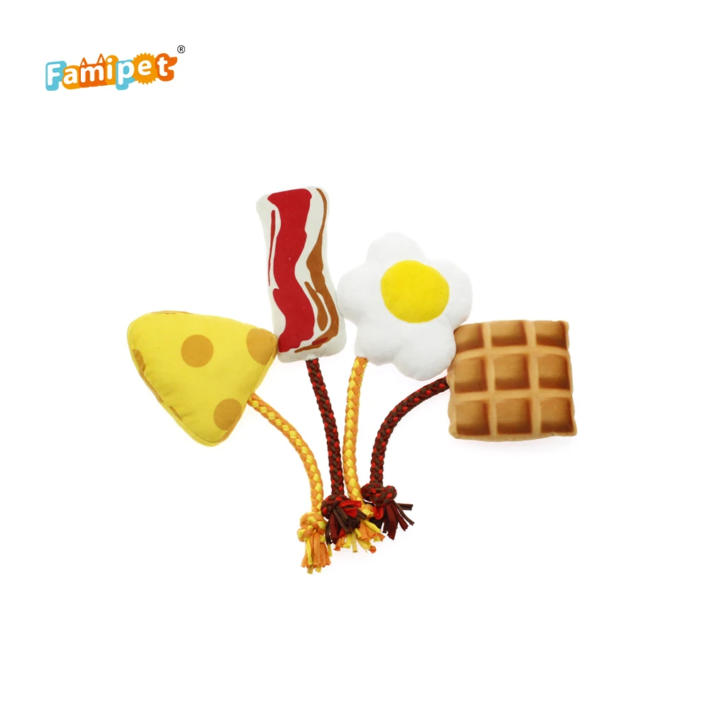 Оптовая продажа от производителя, пищащая игрушка для жевательной собачьей веревки хорошего качества