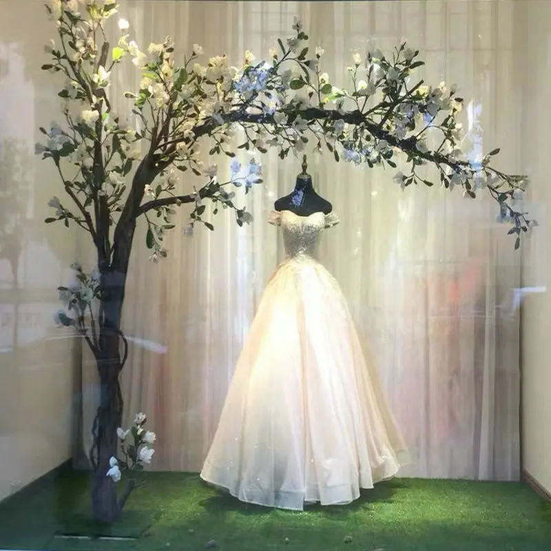 Wedding Decoration Artificial Cherry Tree Outdoor Home Decoration Custom Pink Artificial Magnolia Tree