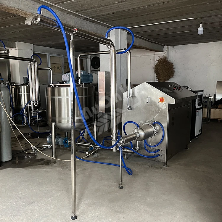 Industrial line meringue cream cookie or marshmallow production