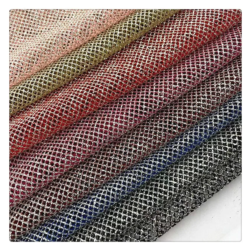 Glitter Tulle Metallic Mesh DIY Dress Stage Bride Cloth Wedding Dress Fabric Designer Fabric Party Dancewear Dress Fabrics