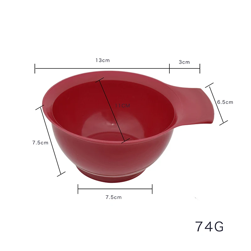 Salon accessories Plastic Cream Color Hair Dye Tint Bowl Color Mixing Bowls for Barber Salon