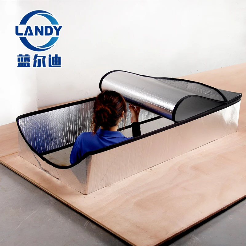 25 x 54 Recessed Light Insulation Foil Roof Attic Door Tent Cover With Metal Zipper