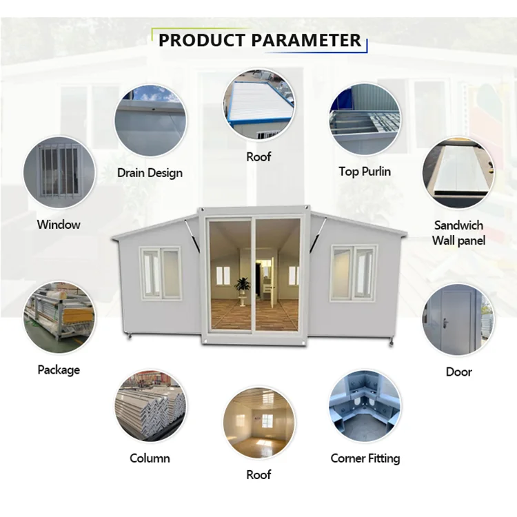 Easy Assemble 20ft /40ft Expandable Container House Prefabricated Granny Flats Expandable Container House