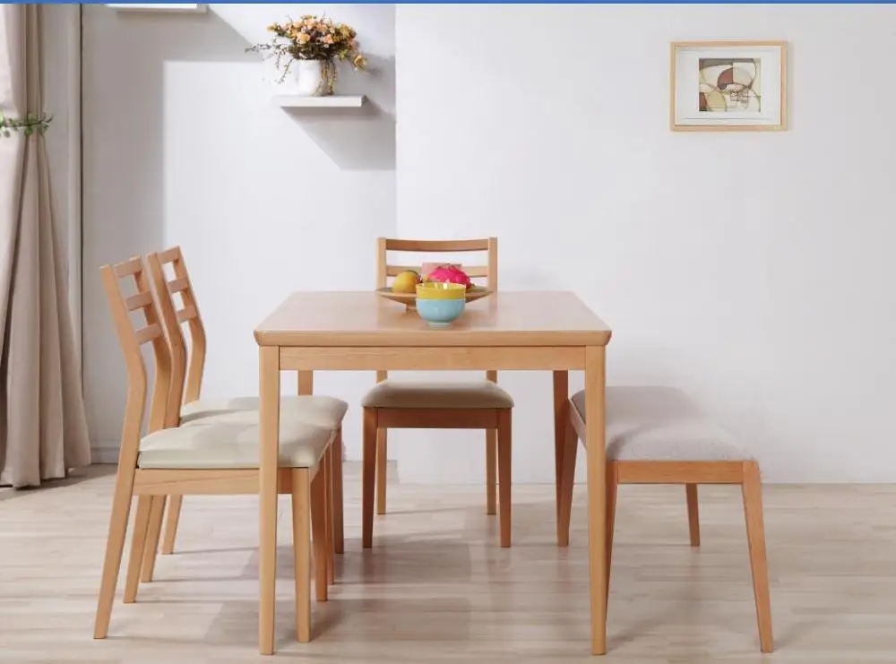 Modern Design Dining Room Furniture Set Dining Table Rectangular Wood 6 Chairs/seaters Home Furniture Panel Standard Packing T/T