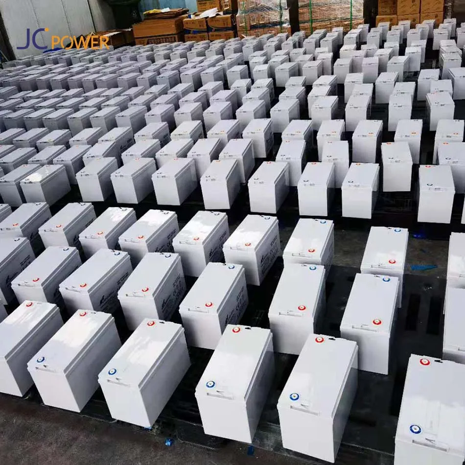 JC 12 Volt 24v Agm Gel Inverter Solar Battery Gel Lead Acid Batteries Storage Deep Cycle Battery 12v 100ah 200ah 250ah JC Power