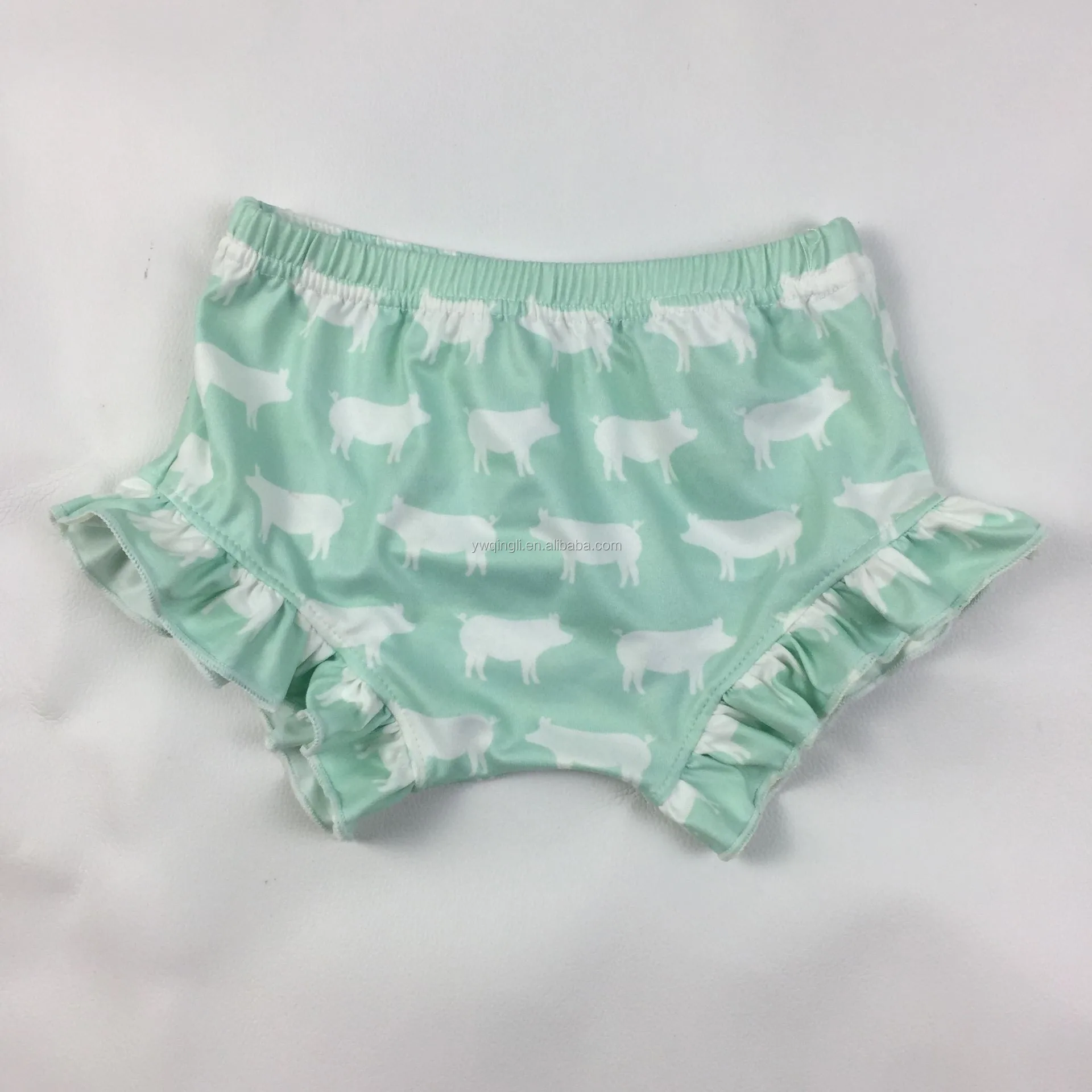 QL2021 new style Wholesale Cheap Kids Boutique clothes baby Bummies Baby Girls Ruffle diaper bloomer kid girls shorts